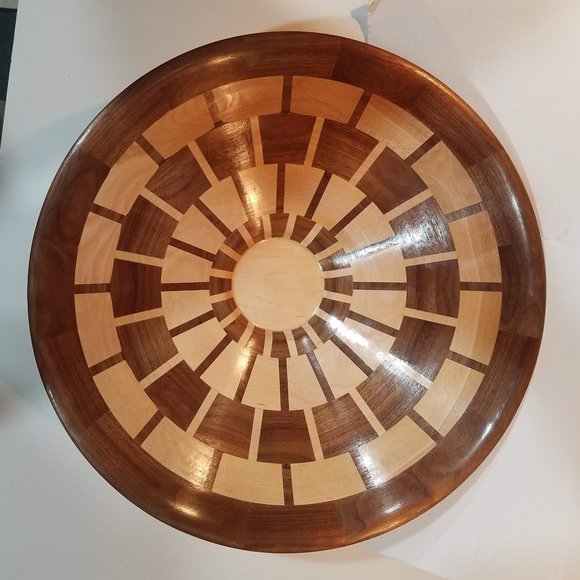 segmented turned platter - Picture 3 of 3